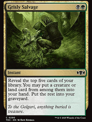 Grisly Salvage (Tarkir: Dragonstorm Commander)