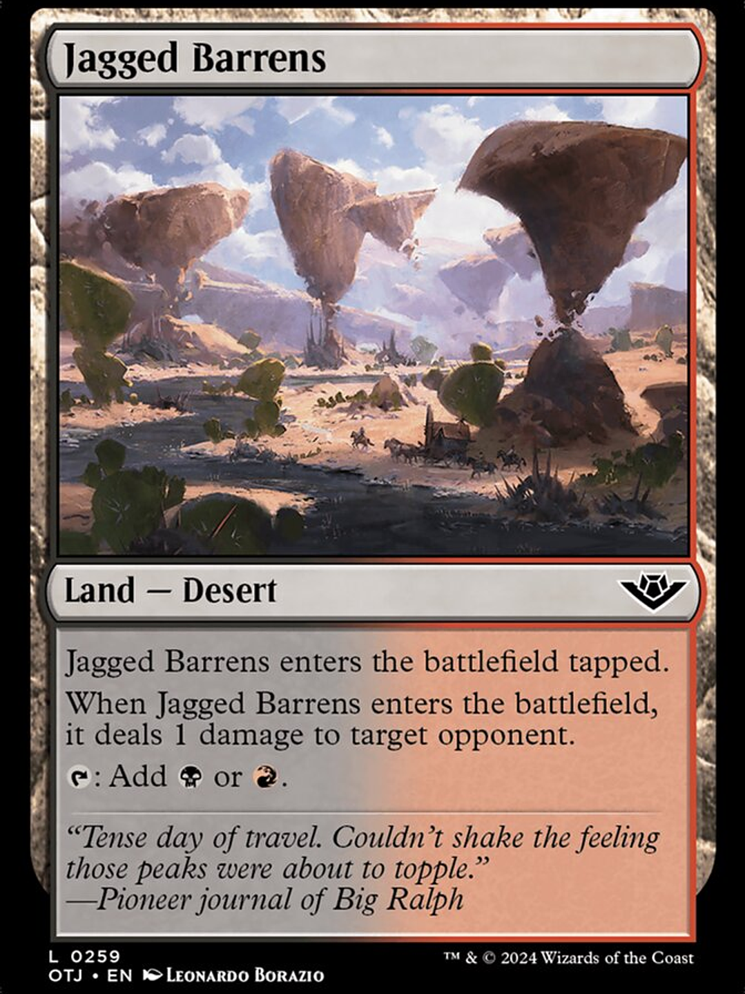 Jagged Barrens (Outlaws of Thunder Junction) 1