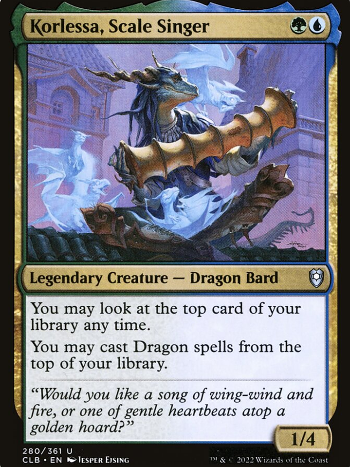 Korlessa, Scale Singer (Commander Legends: Battle for Baldur's Gate) 1