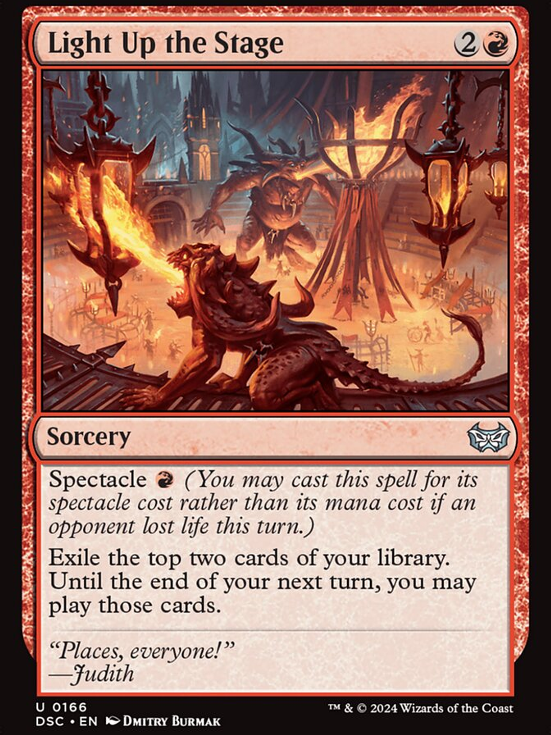 Light Up the Stage (Duskmourn: House of Horror Commander) 1