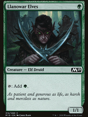 Llanowar Elves (Core Set 2019)