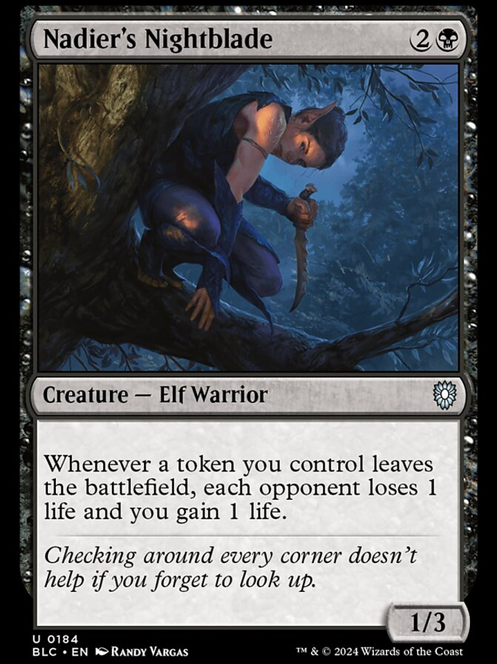 Nadier's Nightblade (Bloomburrow Commander) 1
