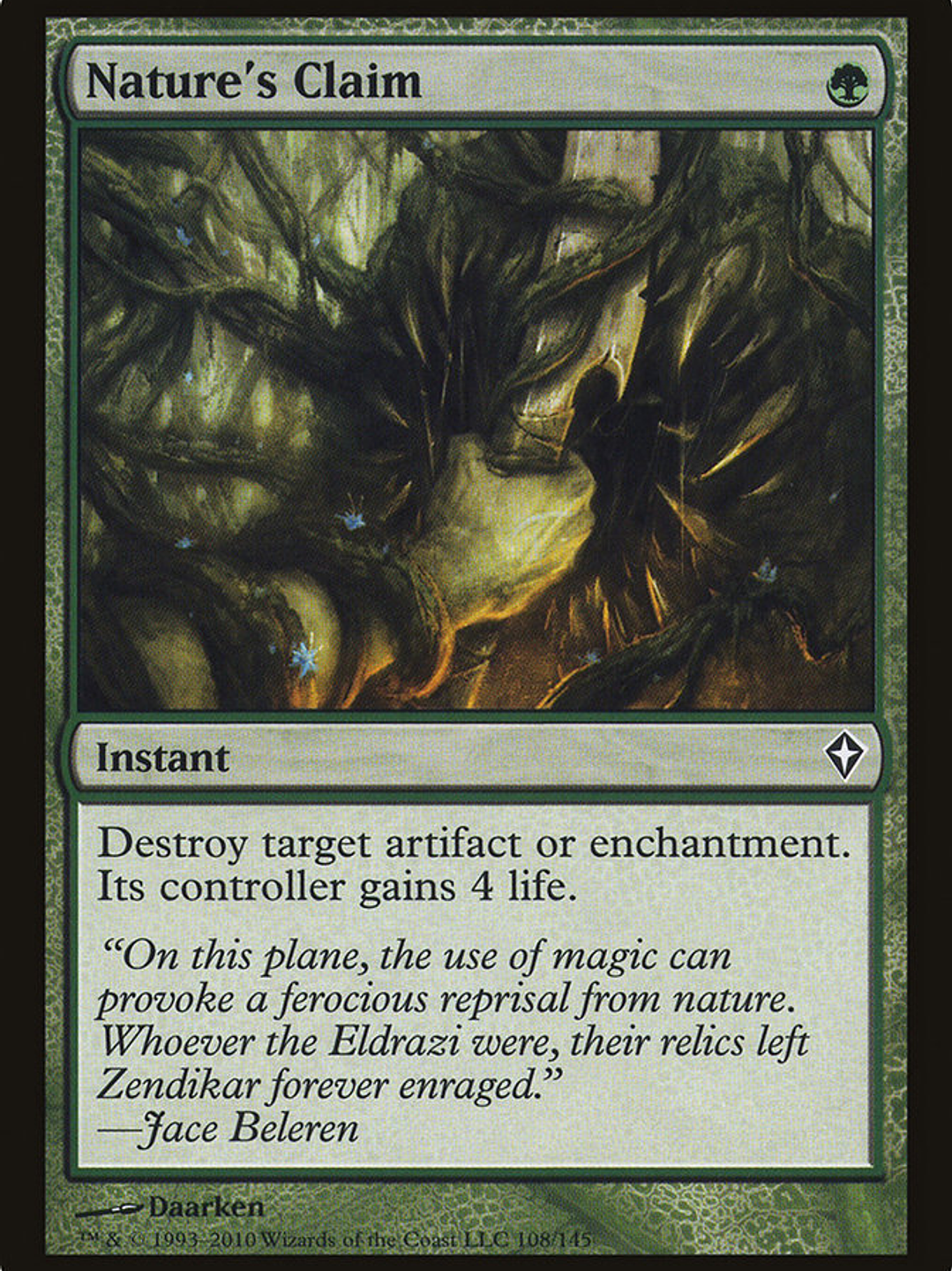 Nature's Claim (Worldwake) 1