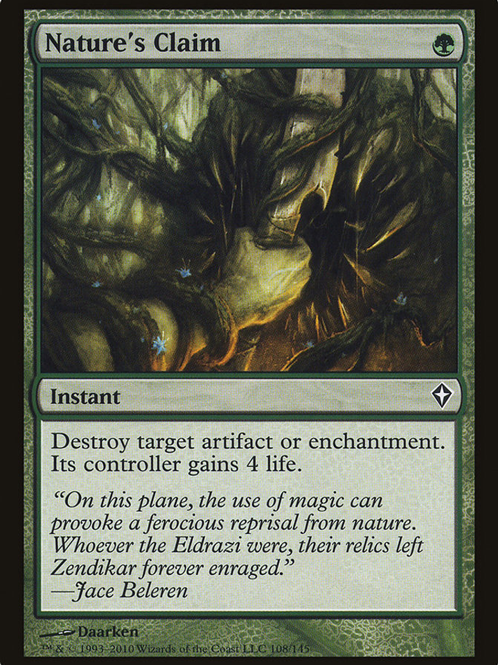 Nature's Claim (Worldwake) 1
