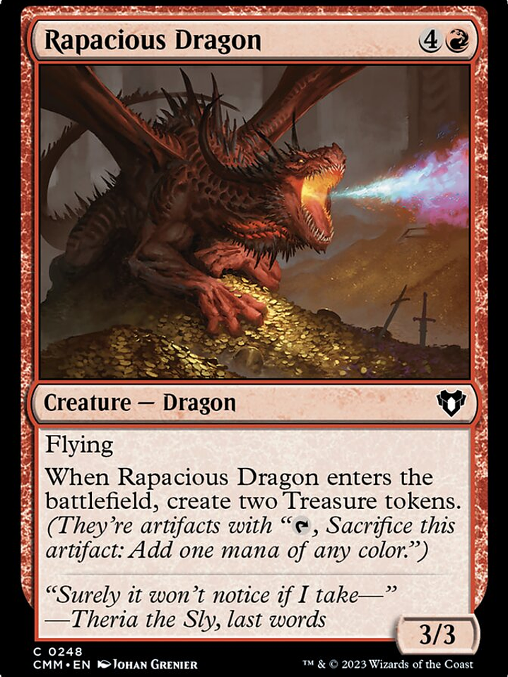Rapacious Dragon (Commander Masters) 1