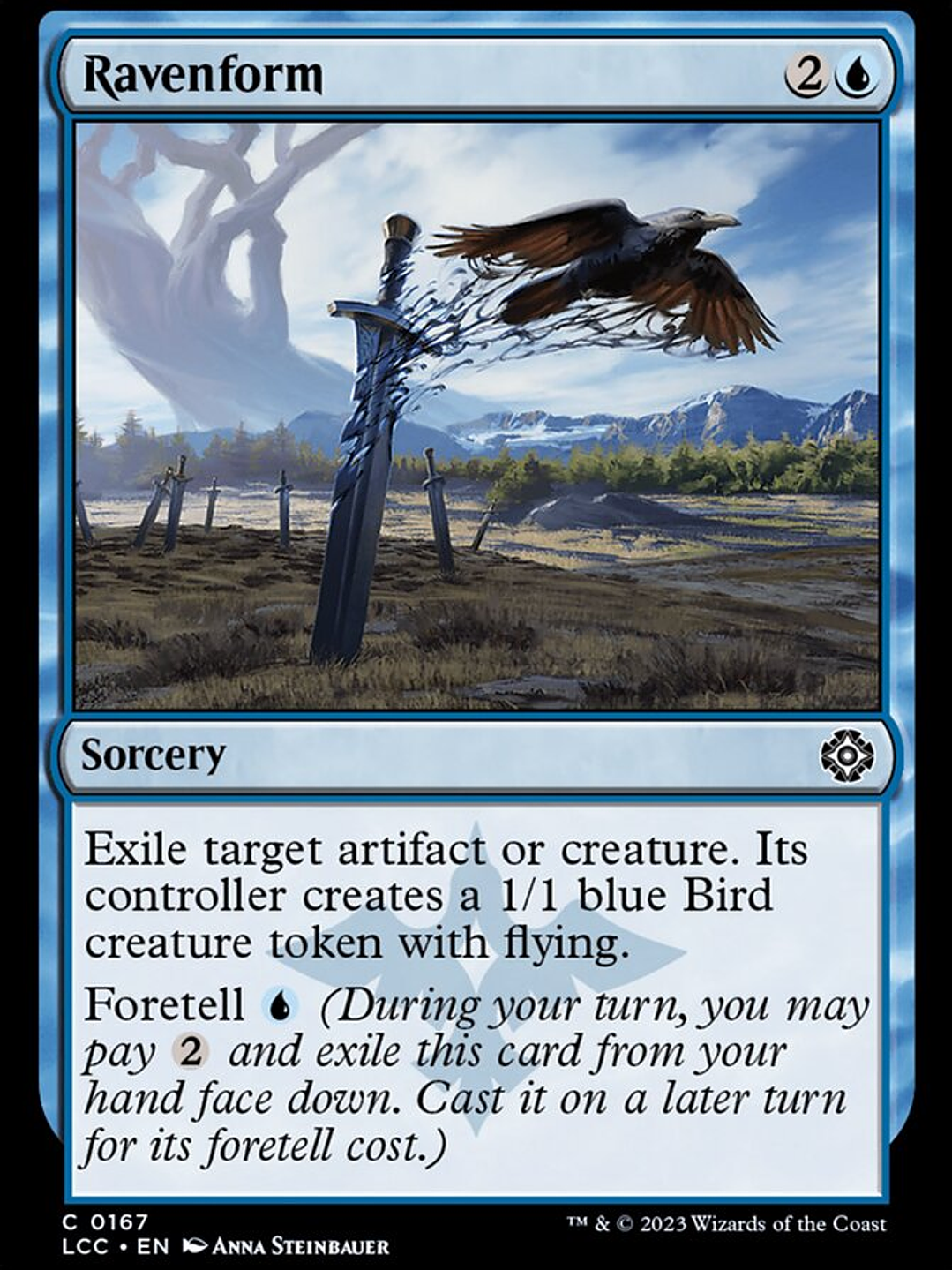 Ravenform (The Lost Caverns of Ixalan Commander) 1