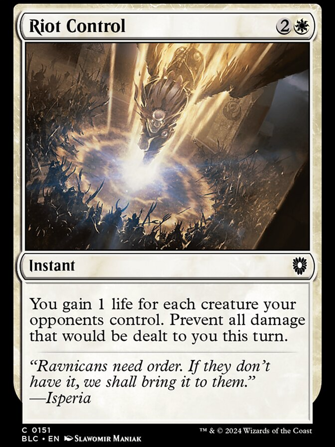 Riot Control (Bloomburrow Commander) 1