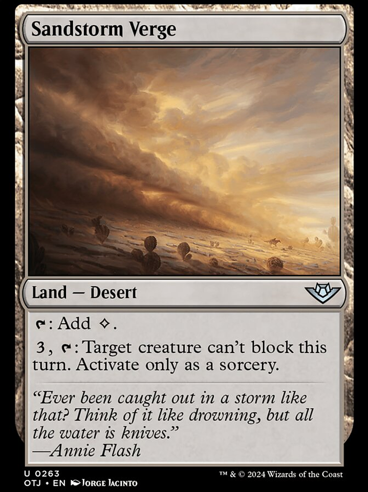 Sandstorm Verge (Outlaws of Thunder Junction) 1