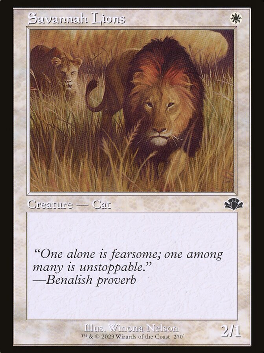 Savannah Lions (Dominaria Remastered) 1