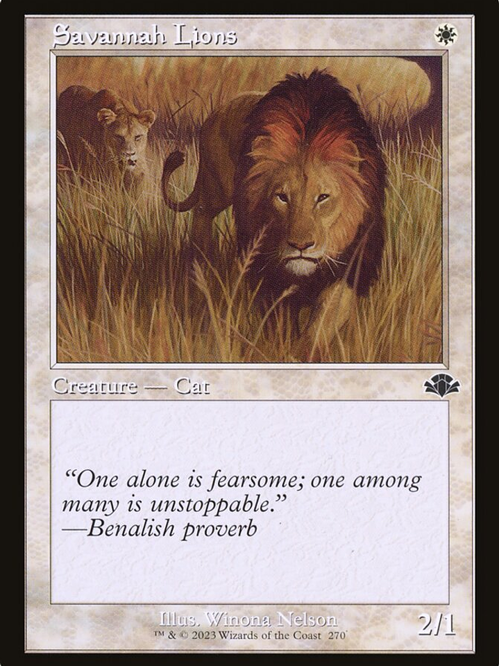 Savannah Lions (Dominaria Remastered) 1