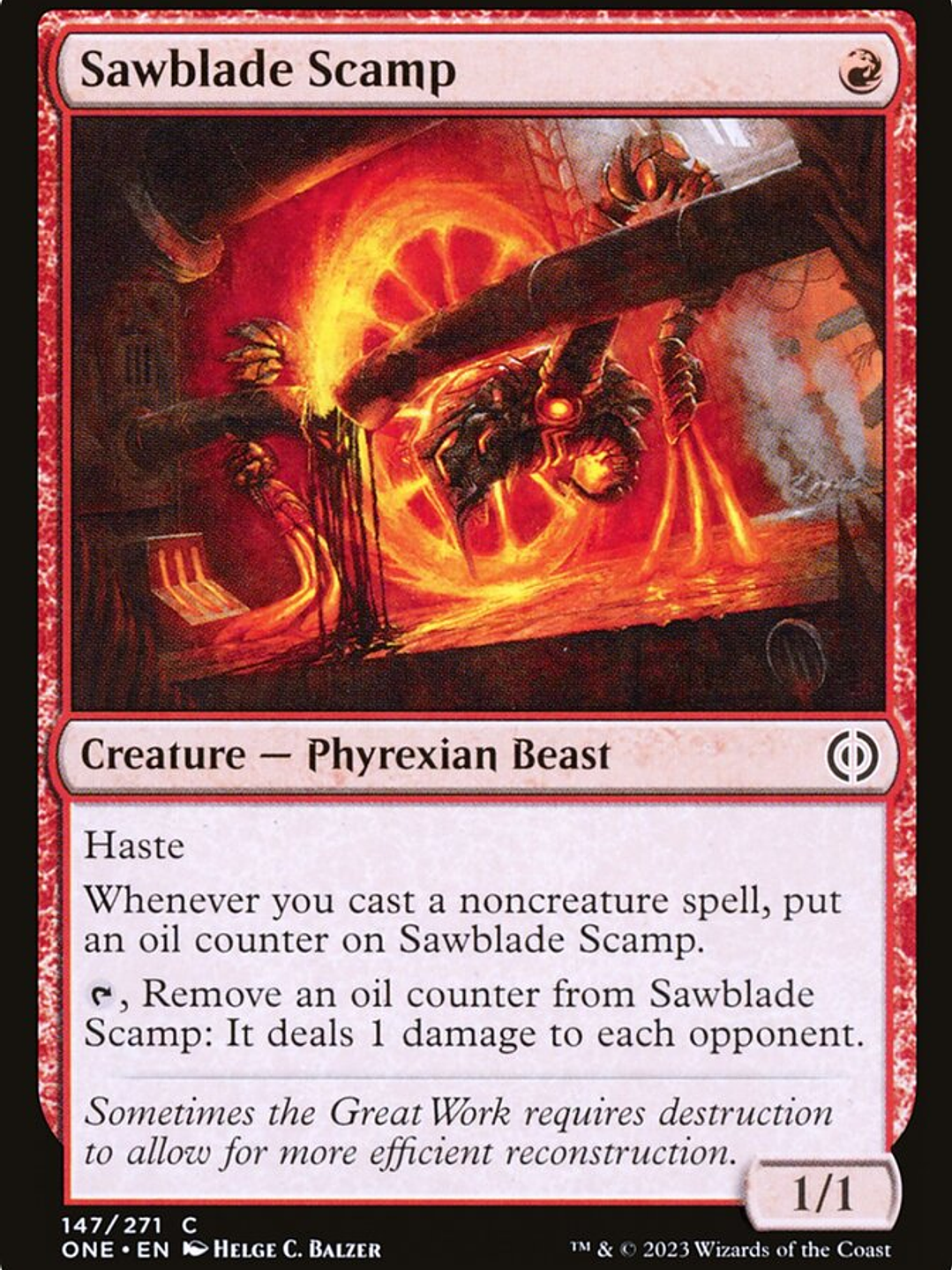 Sawblade Scamp (Phyrexia: All Will Be One) 1