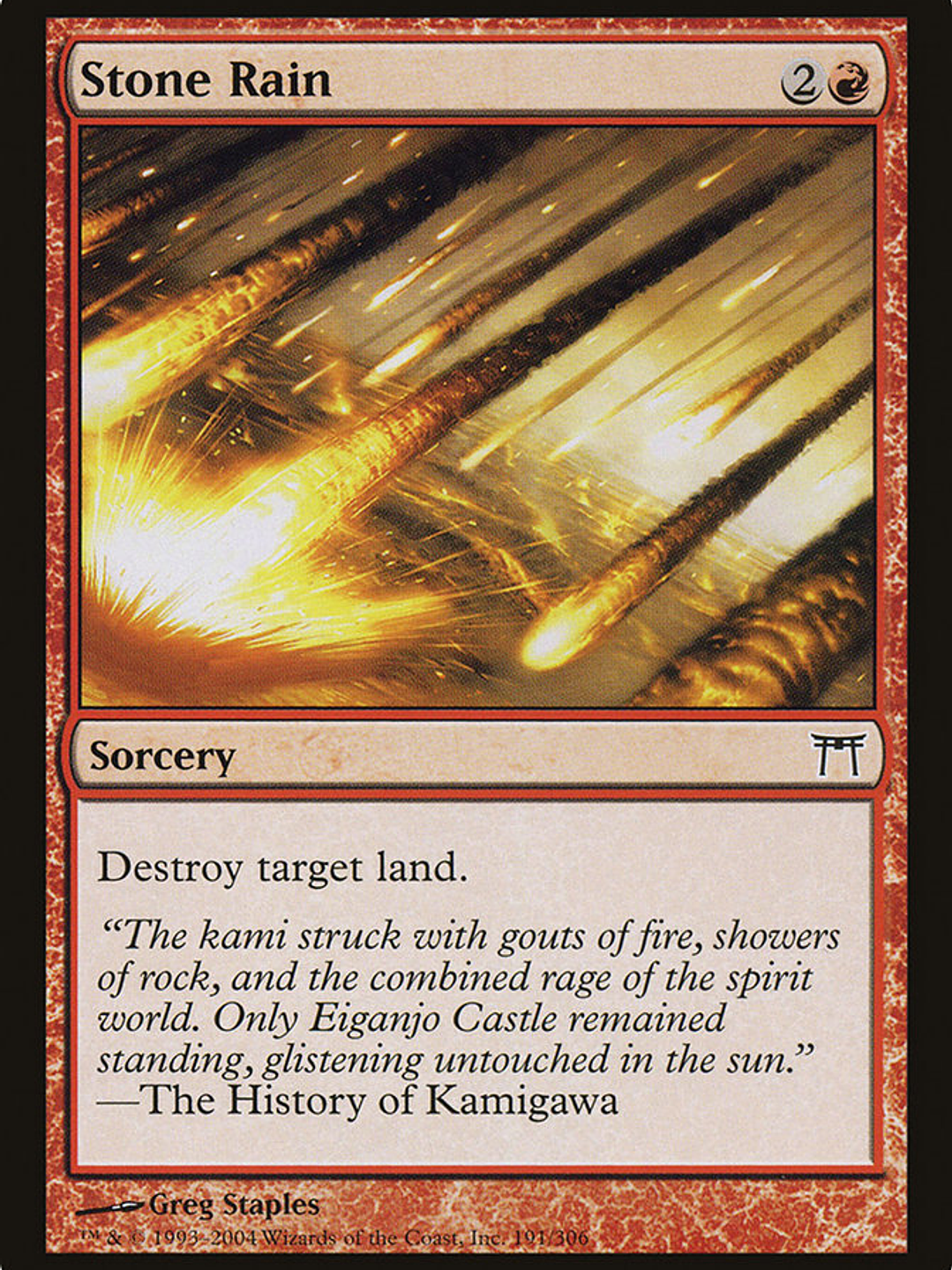 Stone Rain (Champions of Kamigawa) 1