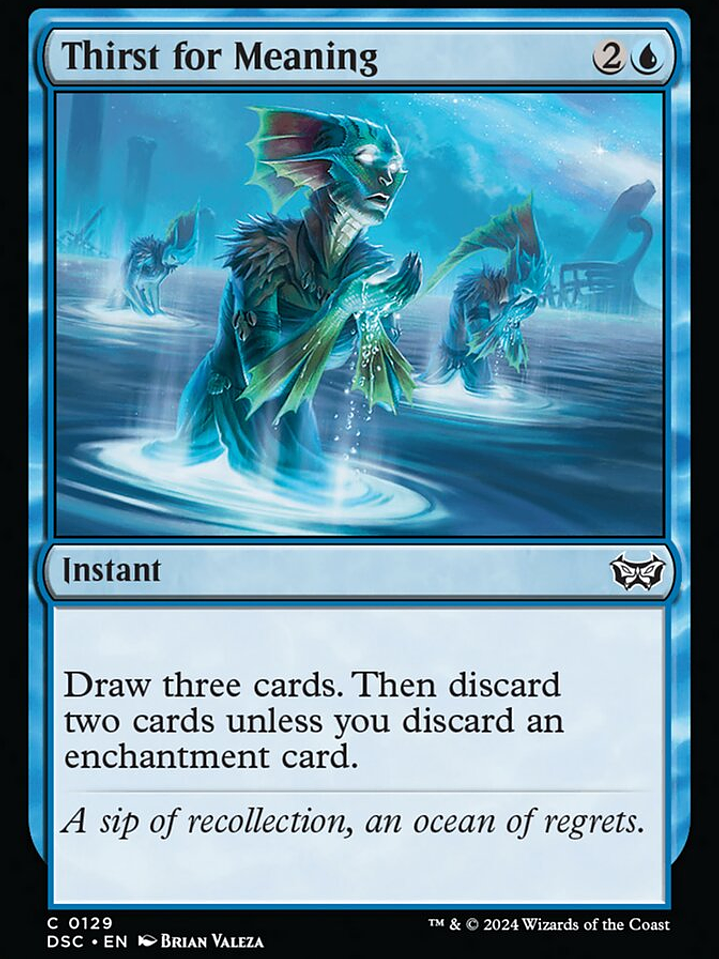 Thirst for Meaning (Duskmourn: House of Horror Commander) 1