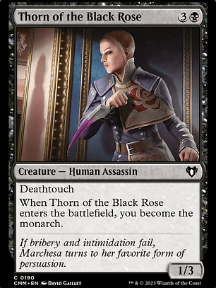 Thorn of the Black Rose (Commander Masters)