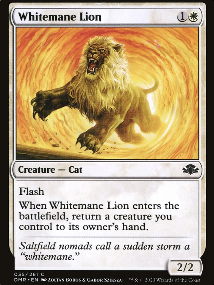 Whitemane Lion (Dominaria Remastered) 1