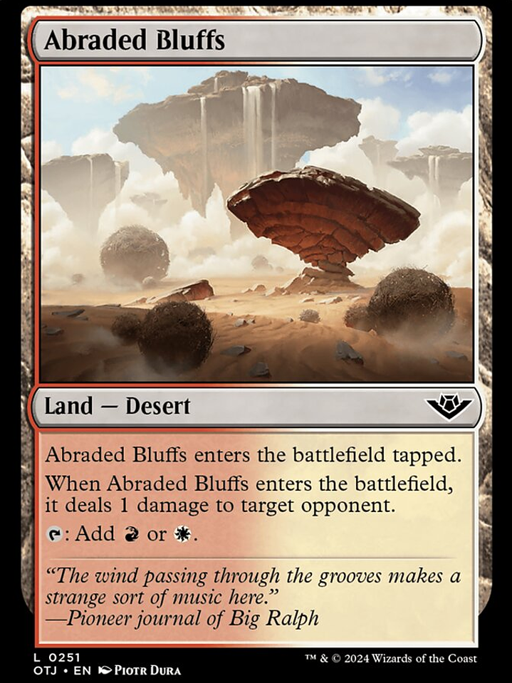 Abraded Bluffs (Outlaws of Thunder Junction) 1