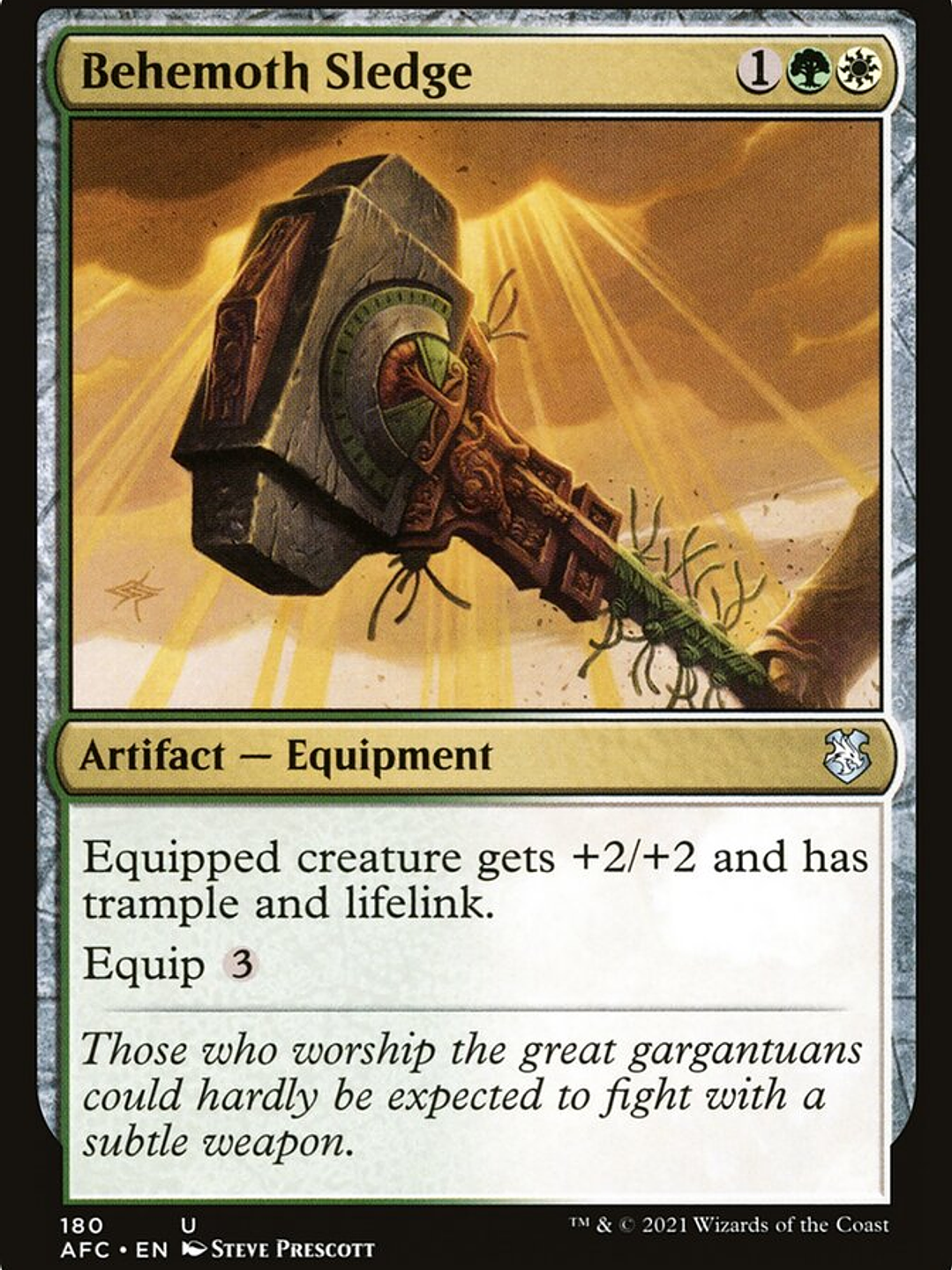 Behemoth Sledge (Forgotten Realms Commander) 1