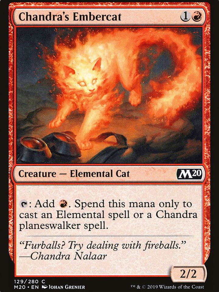 Chandra's Embercat (Core Set 2020) 1