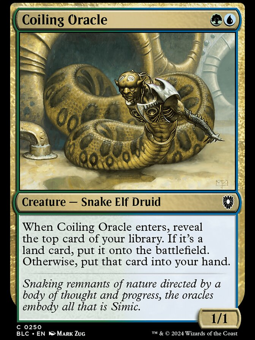Coiling Oracle (Bloomburrow Commander) 1