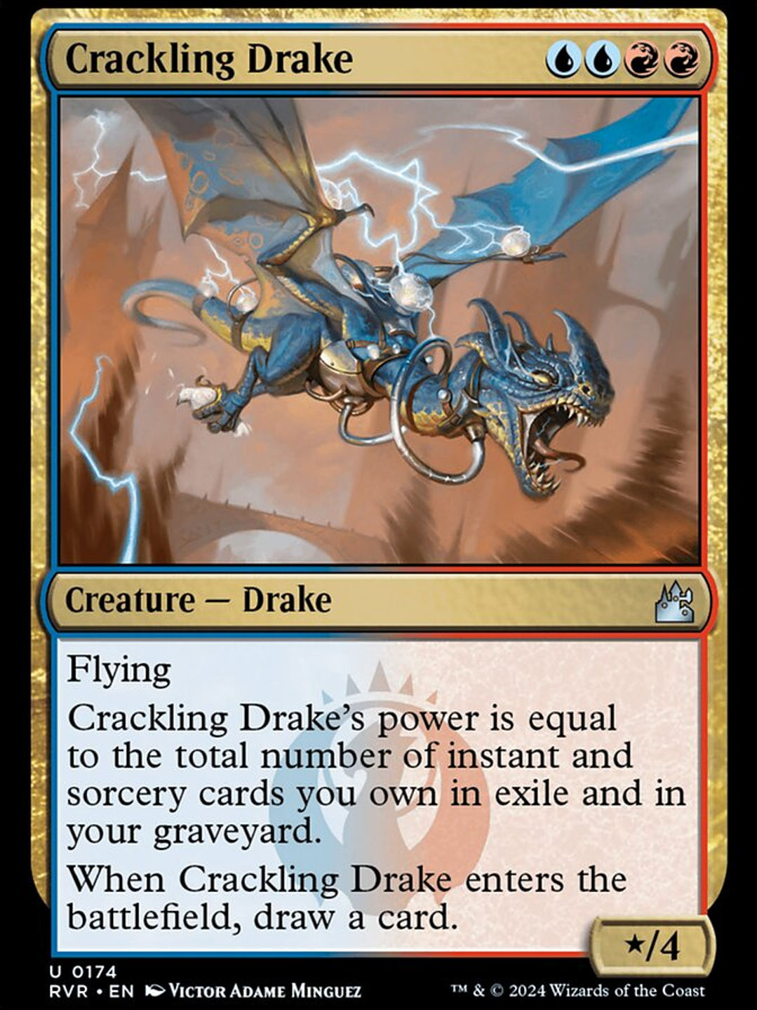 Crackling Drake (Ravnica Remastered) 1