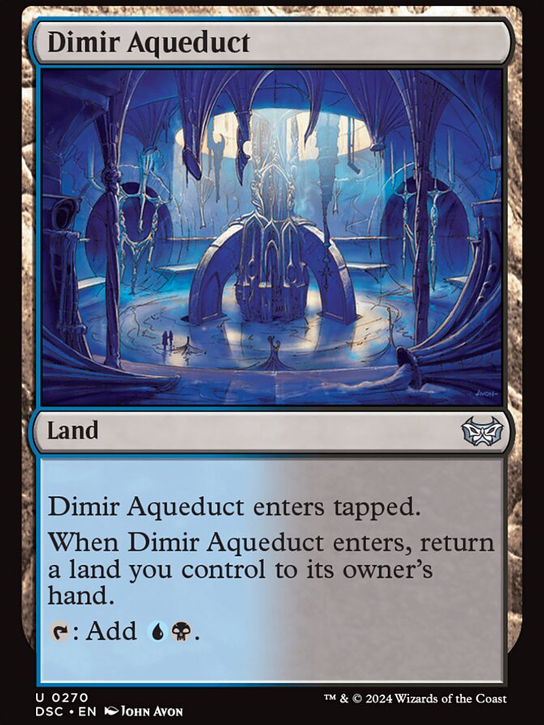 Dimir Aqueduct (Duskmourn: House of Horror Commander) 1