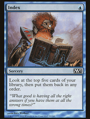 Index (Magic 2013)