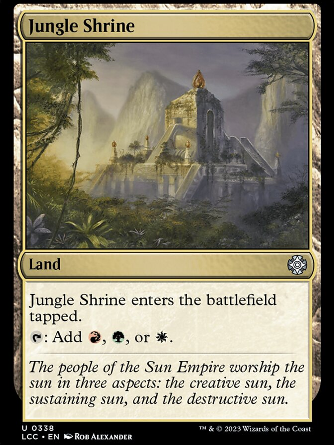 Jungle Shrine (The Lost Caverns of Ixalan Commander) 1