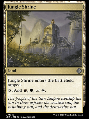 Jungle Shrine (The Lost Caverns of Ixalan Commander)