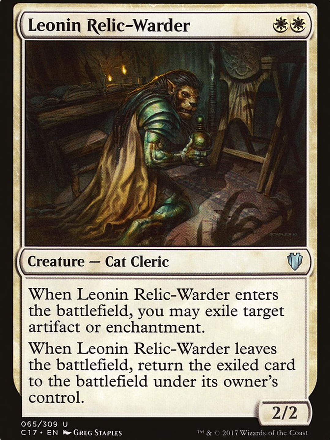 Leonin Relic-Warder (Commander 2017) 1