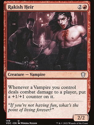 Rakish Heir (Crimson Vow Commander)