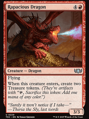 Rapacious Dragon (Tarkir: Dragonstorm Commander)