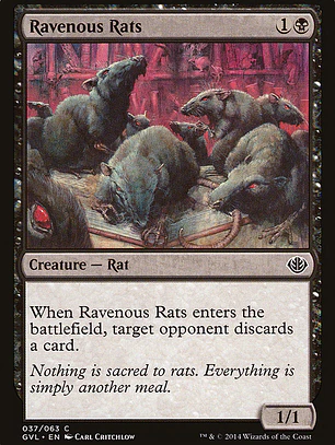 Ravenous Rats (Duel Decks Anthology: Garruk vs. Liliana)