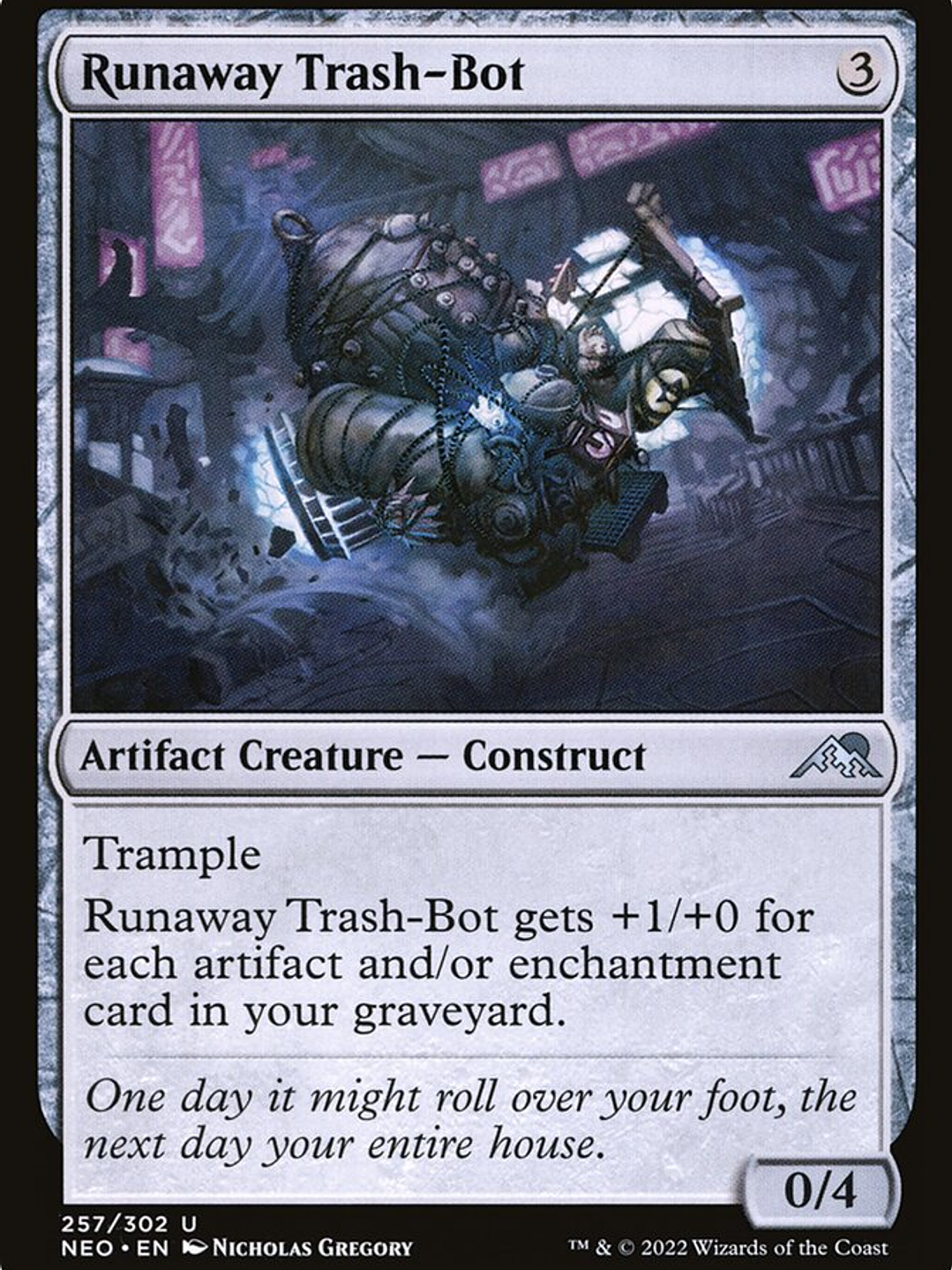 Runaway Trash-Bot (Kamigawa: Neon Dynasty) 1