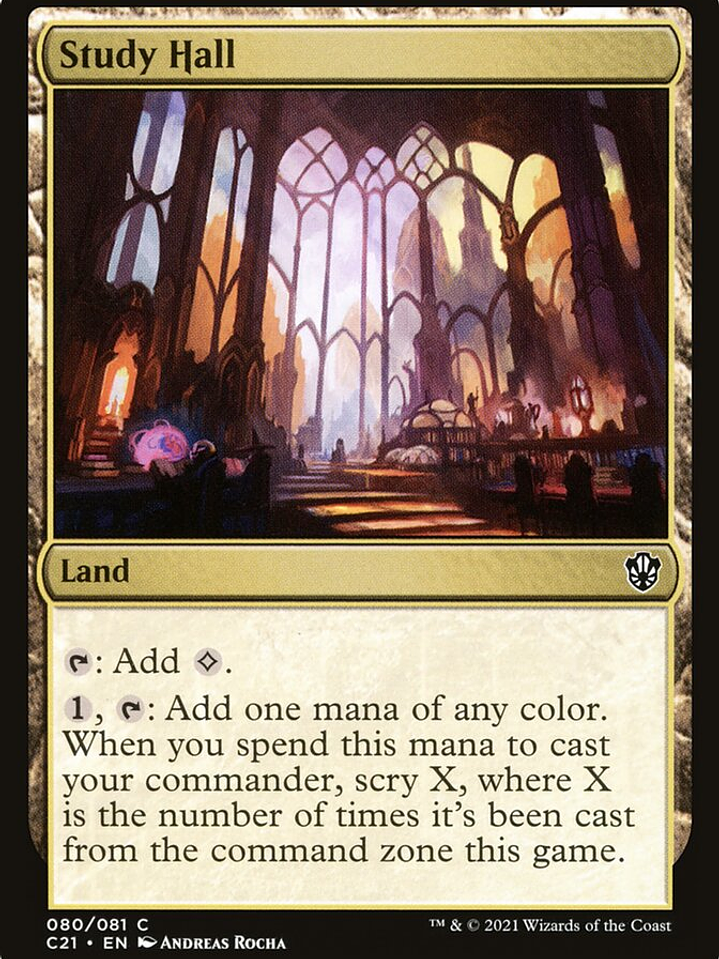 Study Hall (Commander 2021) 1