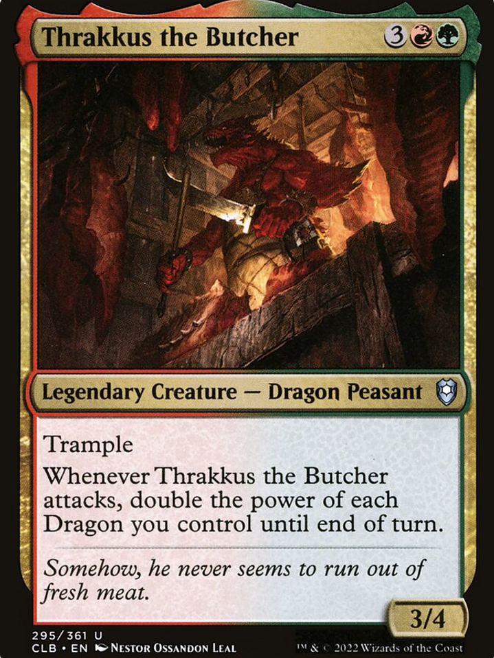 Thrakkus the Butcher (Commander Legends: Battle for Baldur's Gate) 1