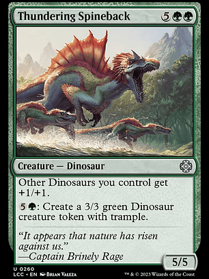 Thundering Spineback (The Lost Caverns of Ixalan Commander)