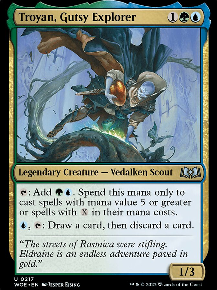 Troyan, Gutsy Explorer (Wilds of Eldraine) 1