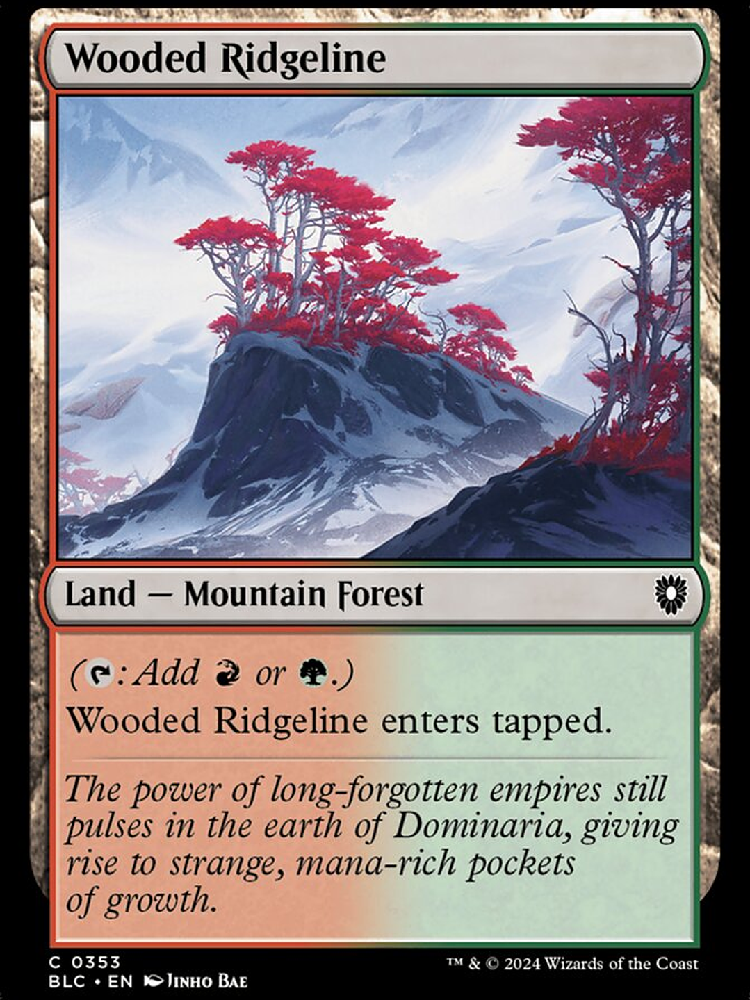Wooded Ridgeline (Bloomburrow Commander) 1