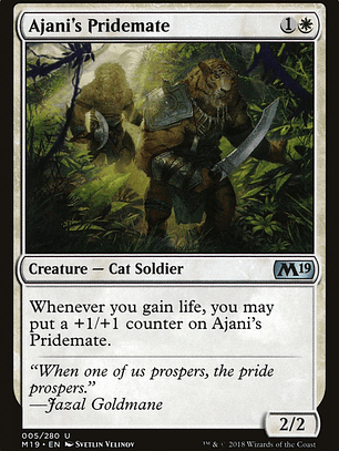 Ajani's Pridemate (Core Set 2019)
