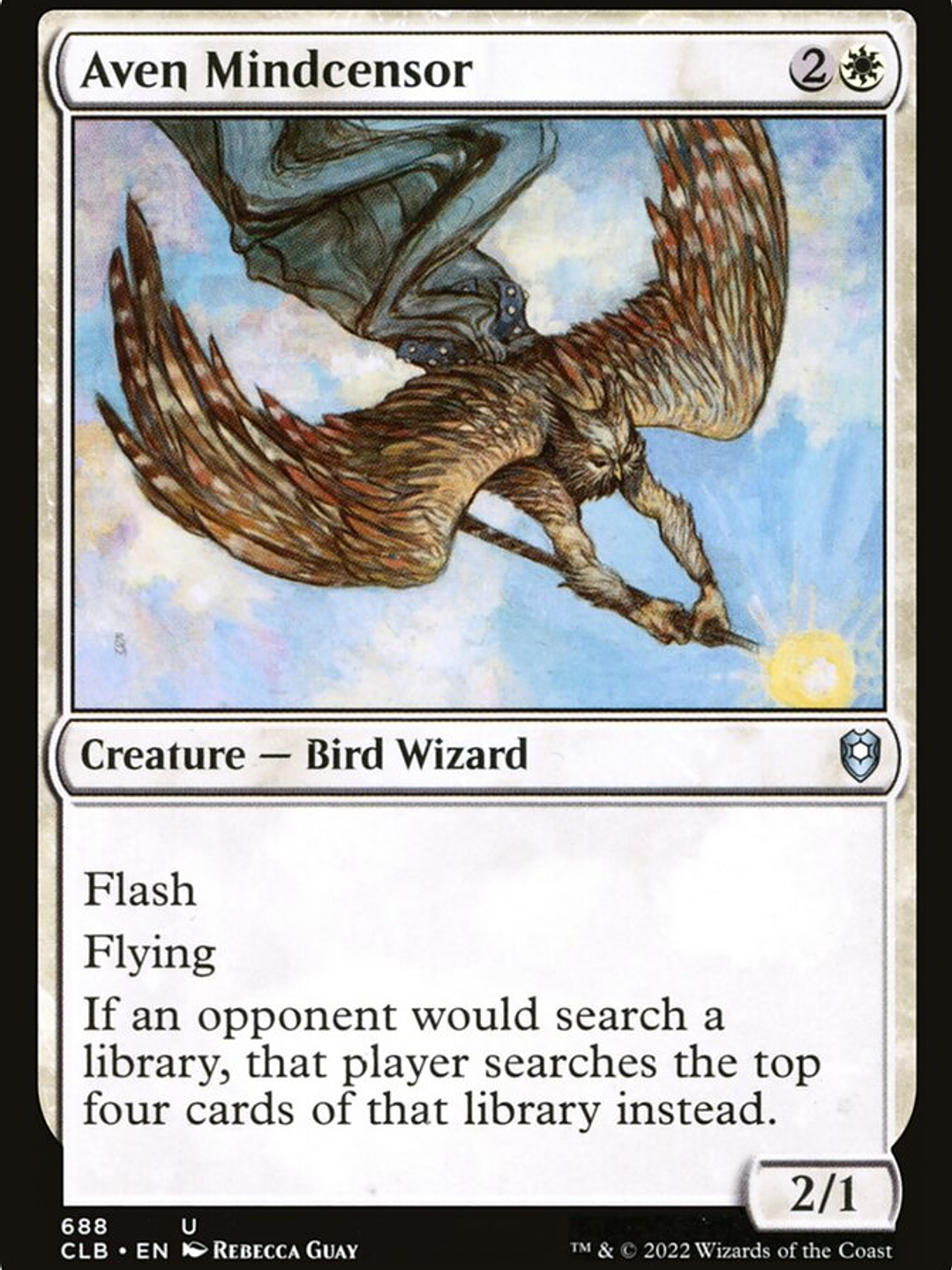 Aven Mindcensor (Commander Legends: Battle for Baldur's Gate) 1