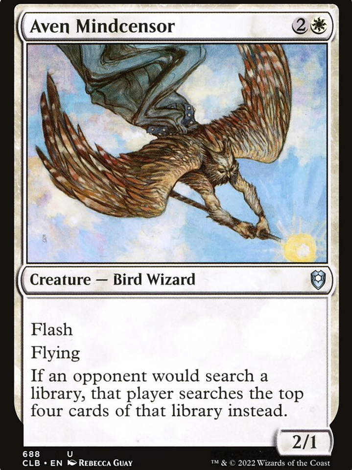 Aven Mindcensor (Commander Legends: Battle for Baldur's Gate) 1