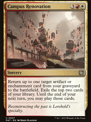 Campus Renovation (March of the Machine: The Aftermath)