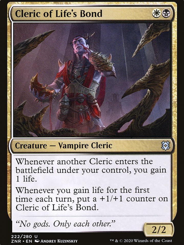 Cleric of Life's Bond (Zendikar Rising) 1