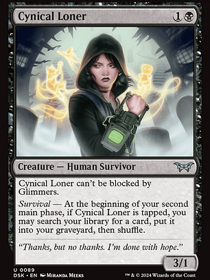 Cynical Loner (Duskmourn: House of Horror)