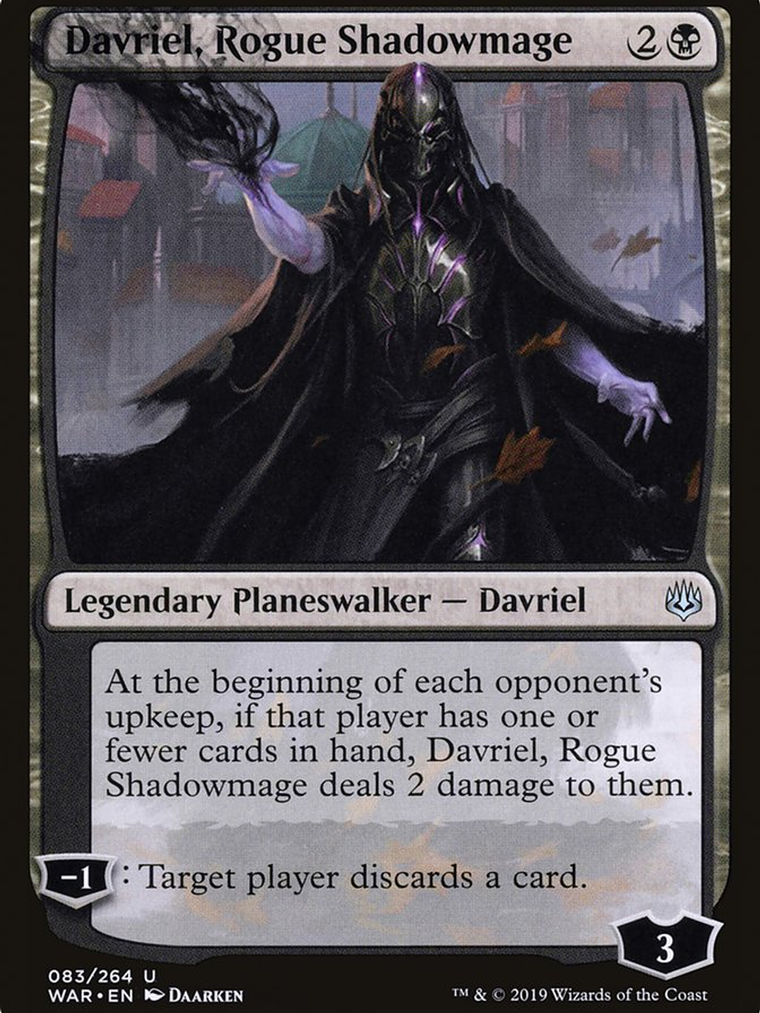 Davriel, Rogue Shadowmage (War of the Spark) 1