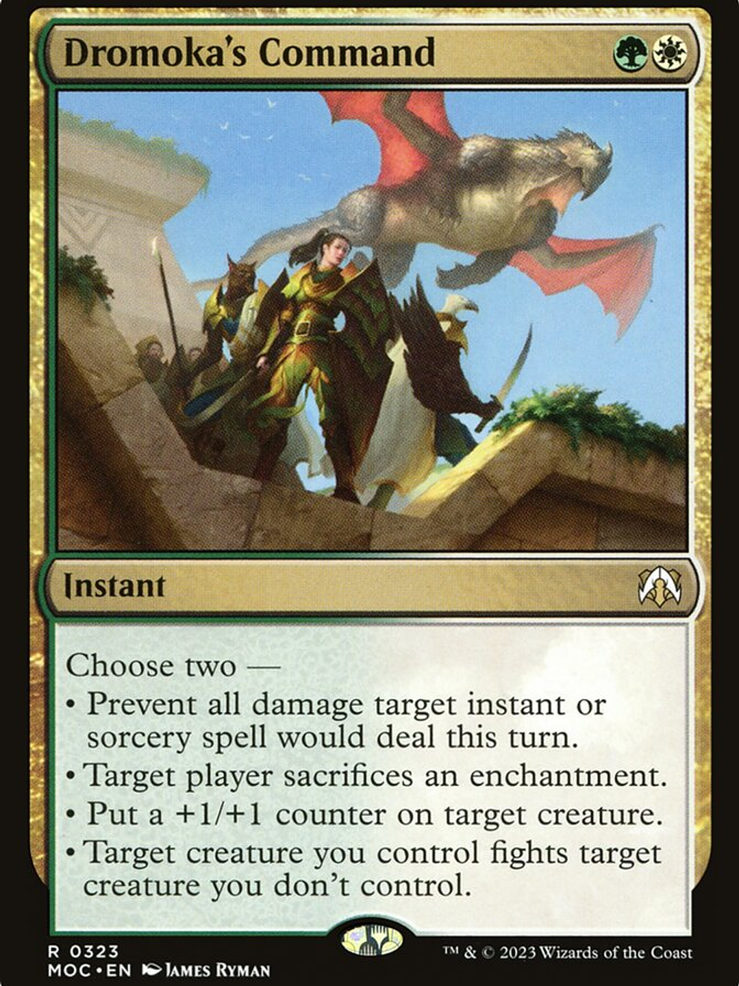 Dromoka's Command (March of the Machine Commander) 1