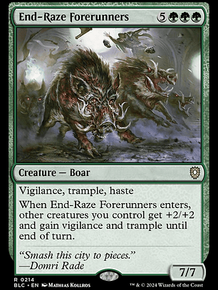 End-Raze Forerunners (Bloomburrow Commander)