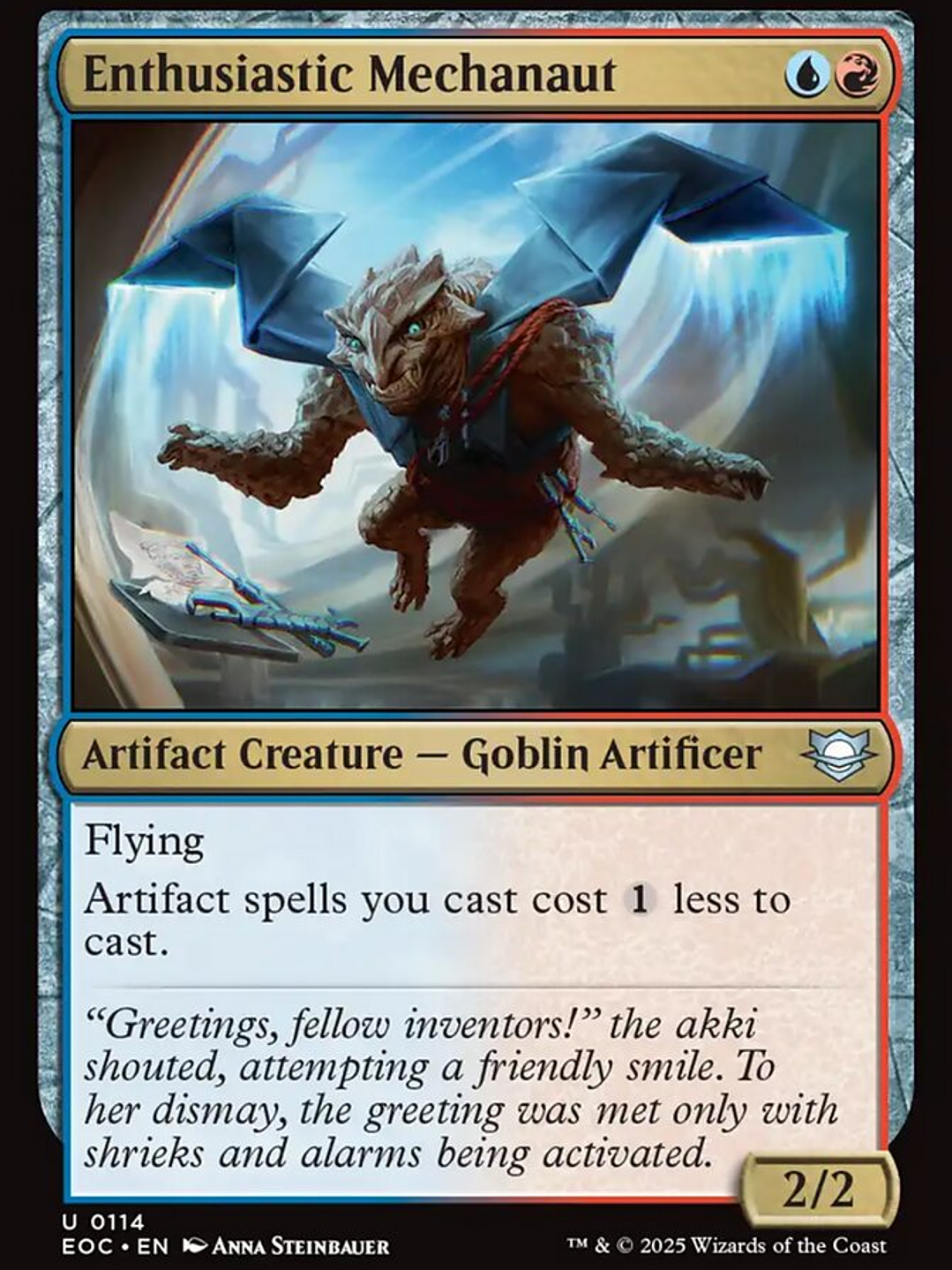 Enthusiastic Mechanaut (Edge of Eternities Commander) 1