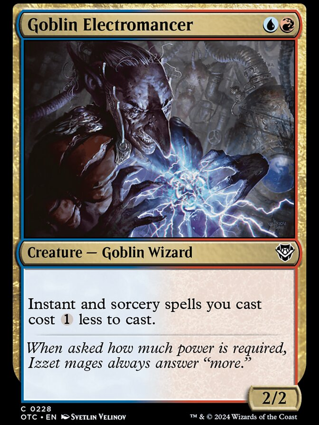 Goblin Electromancer (Outlaws of Thunder Junction Commander) 1