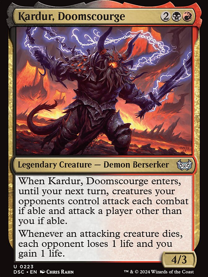Kardur, Doomscourge (Duskmourn: House of Horror Commander) 1